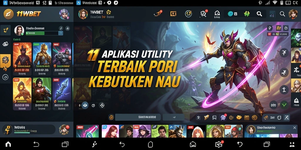 Tampilan antarmuka aplikasi 11WBET yang simpel dan fungsional.