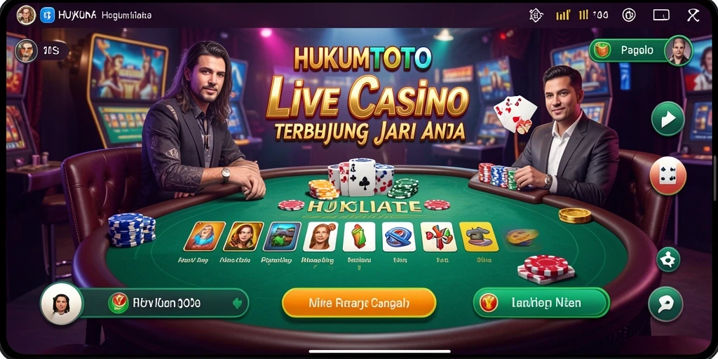 Tampilan gameplay HUKUMTOTO yang menarik dan interaktif di Live Casino.
