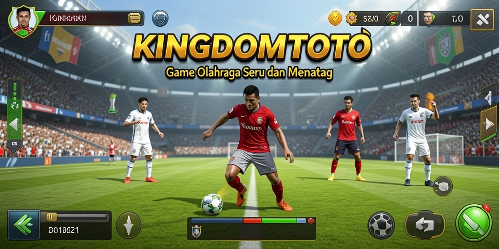 Screenshot KINGDOMTOTO menampilkan aksi olahraga yang mendebarkan.