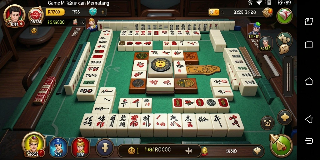 Screenshot utama RR789 menampilkan momen seru dalam permainan Mahjong.